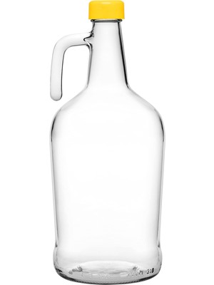Odea Paşabahçe Galon Şişe 3 Litre, Plastik Kapak, Sarı 2003C Yeşil 2307C