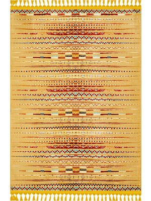 Odea Prayag Modern Turuncu Kadife Modern Geometrik Etnik Desenli Boho Makinada Yıkanabilir Hav Toz Vermez Leke Tutmaz Kaymaz Taban Dijital Makine Baskı Halı Oturma Odası Salon Yolluk Koridor Mutfak Halısı