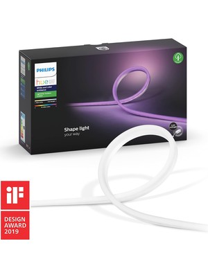 Odea Philips Hue Outdoor Renkli Akıllı LED Şerit, 5 Metre Aydınlatma - 25.000 Saat Ampul Kullanım Ömrü