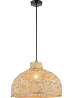 Odea Lucea Venira 10 Küçük Boy 40’lık Bamboo Tekli Sarkıt, Doğal Ahşap