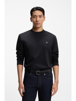 Odea Erkek Normal KALIP%100 Pamuklu Logo Baskılı Uzun Kollu Lacivert Sweatshirt 50555107-404