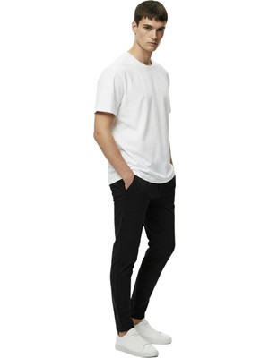 Odea Regular Fit Cepli Beli Lastikli Spor Eşofman Altı