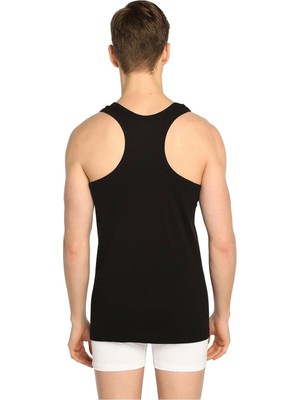 Odea Tutku Iç Giyim Erkek Ribana Sporcu Atlet 6 Lı Paket (Siyah, Small)