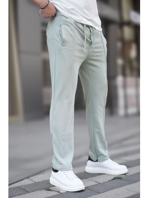 Odea Madmext Yeşil Açık Paça Erkek Eşofman Altı, Boru Paça, Straight Kalıp, Xl