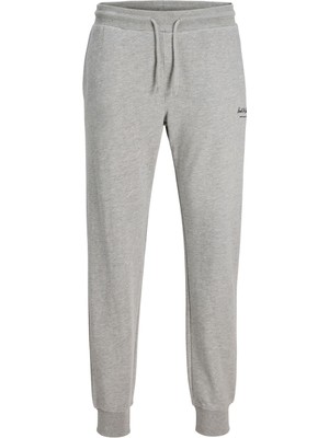 Odea Jack & Jones Erkek Jpstgordon Logo Detaylı Çift Cepli Eşofman Altı 12288641 Açık Gri