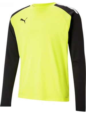 Odea Puma Erkek Teampacer Gk Ls Jersey Uzun Kollu Tişört, Neon Sarı-Pum, L