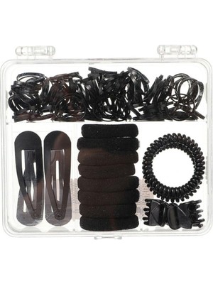 Odea Miniso Kutulu Saç Toka Seti (125 Adet) - Siyah
