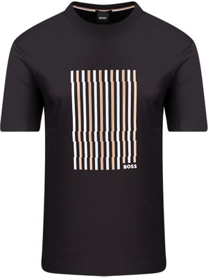 Odea Erkek Logolu Bisiklet Yaka Kısa Kol Standart Siyah1 T-Shirt 50560466-001
