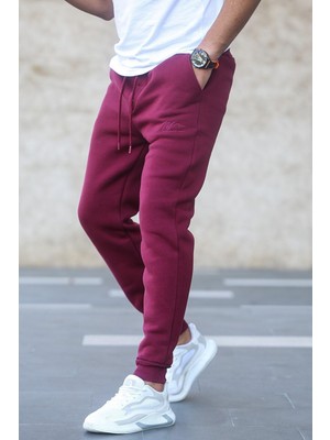 Odea Madmext Bordo Basic Eşofman 5433,BORDO S