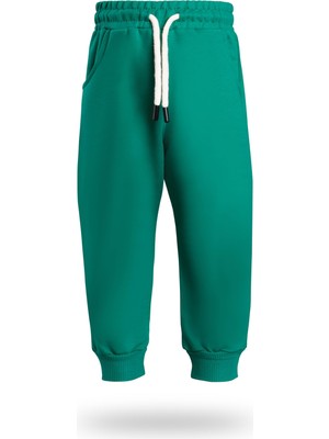 Odea Seftex Erkek/kız Çocuk Jogger Eşofman Altı Cepli Paçası Kaşkorseli Yeşil 9-10 Yaş