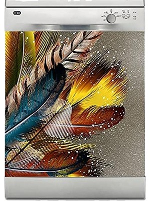 Odea Bulaşık Makinesi Sticker Kaplama Beyaz Eşya Kaplama Modern Tüy