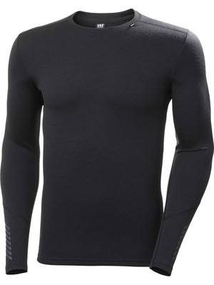 Odea Helly Hansen Erkek Lifa Merino Midweight Crew Tişört Siyah,l