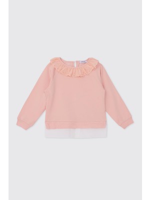 Odea Kız Çocuk Pudra Sweatshirt 10 Yaş (140 Cm)