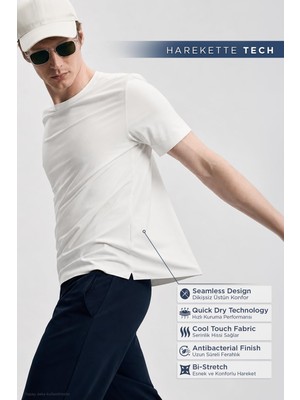 Odea Lufian Erkek Nuvor Hi- Tech Performance Dikişsiz T-Shirt 111020319 Beyaz