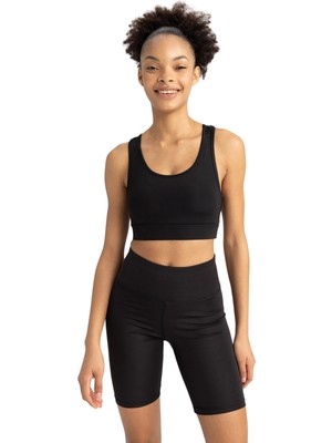 Odea Defacto Defactofit Halter Yaka Sporcu Bra Siyah Xxs