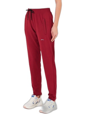 Odea Slazenger Karmor In Kadın Cepli Bordo Eşofman Altı
