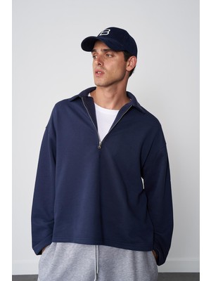 Odea Fermuarlı Polo Yaka Sweatshirt