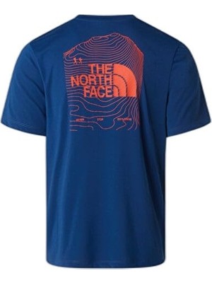 Odea The North Face M Bıtmap Logo Short Sleeves Tee-Graphıc Erkek Outdoor Tişörtü NF0A8FTVD1R1 Lacivert