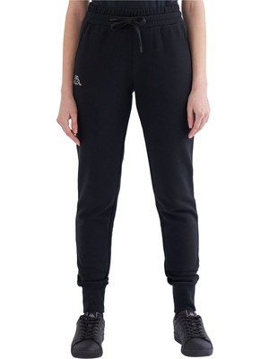 Odea Kappa Kadın Logo Theek Slım Tk Eşofman Altı, Black, Xs