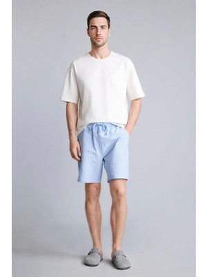 Odea Defacto Boxy Fit Çizgili Kısa Kollu 2'li Krinkıl Takım H7976AX26SM