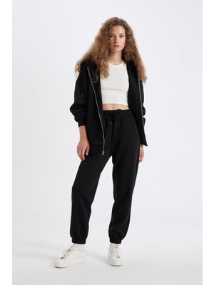 Odea Defacto Standart Fit Kalın Jogger Eşofman Altı Bel Paça Lastikli Basic Düz Uzun Boy S7370AZ24WN