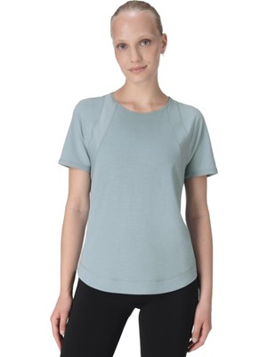 Odea Sweaty Betty Breathe Easy Mesh T- Kadın Mavi Fitness Tişört