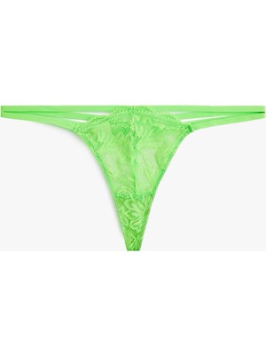 Odea Koton Standart Bel Dantelli String Külot