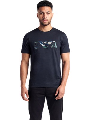 Odea Erkek Regular Fit Logo Işlemeli Kısa Kollu Lacivert T-Shirt EM005278 AF13747-UB118