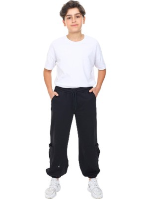 Odea Toontoy Erkek Çocuk Baskılı Eşofman Alt, Siyah, 14 Yaş