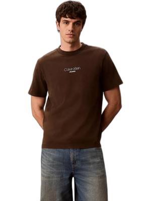 Odea Calvin Klein Logolu Pamuklu Regular Fit Bisiklet Yaka T Shirt LV04RB824GTO2 Erkek T Shirt LV04RB824G To2