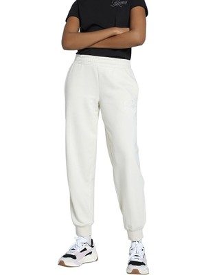 Odea Puma Scrıpt Comfort Sweatpants Kadın Eşofman Altı, Alpine Snow, S