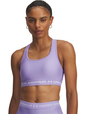 Odea Under Armour Crossback Mid Bra Kadın Bra Transparent / / White Sm