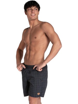 Odea Arena Erkekler Standart 50. Yıldönümü Plaj Boxer, Siyah Çok-Siyah-Beyaz, Xs