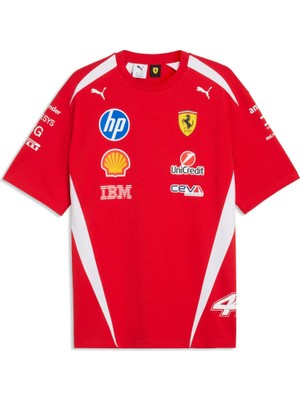 Odea Puma Scuderıa Ferrarı Hp Replıca Drıvers Unısex Tişört, Xl, 713827, Puma Red-Lh, Unisex Yetişkin
