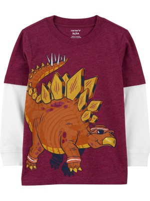 Odea Küçük Erkek Çocuk Tshirt Mor