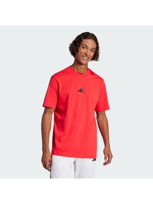 Odea Adidas M Sl Sj T Erkek Kısa Kollu Tişört, Kırmızı, Xl