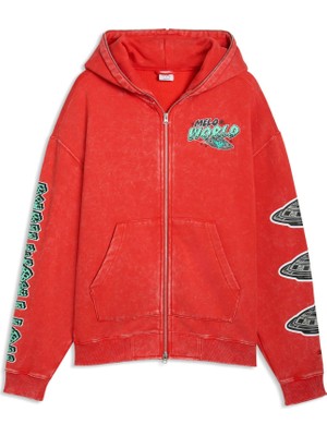 Odea Puma Melo World Kapüşonlu Ceket, Xl, 634603, For All Time Red, Erkek