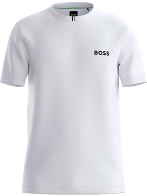 Odea Erkek Dokuma Bisiklet Yaka Kısa Kollu Günlük Beyaz T-Shirt 50554543-100