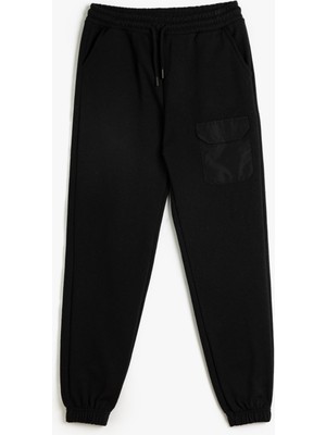 Odea Beli Bağlamalı Cep Detaylı Şardonlu Basic Jogger Eşofman Altı