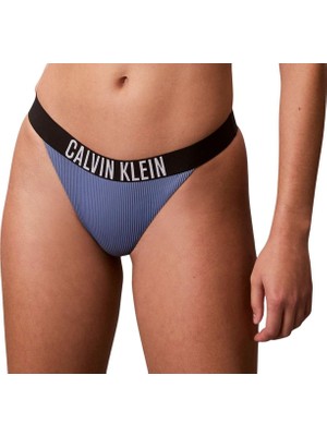 Odea Calvin Klein Bayan Brezilya LV00Q61213 Mayo (Tekli Paket), Mavi (Blue Tulip), M