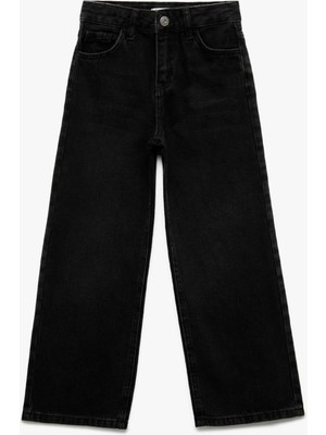 Odea Pamuklu Loose Fit Geniş Paça Denim Pantolon