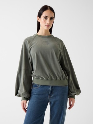 Odea Guess Kadın Sweatshirt, Gri, M Beden
