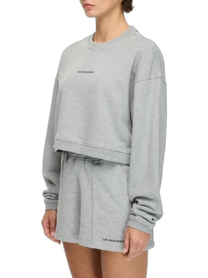 Odea Les Benjamins Logolu Pamuklu Regular Fit Bisiklet Yaka Sweat Bayan Sweat Lbnooscorfusw