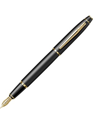 Odea Scrikss 35 Dolma Kalem Mat Siyah Altın F Uç
