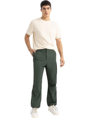 Odea Defacto Relax Fit Pantolon, Koyu Yeşil (GN542), 32-34
