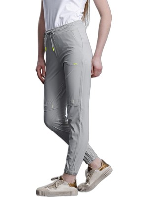 Odea Slazenger Nadıya Kadın Cepli Dar Paça Gri Eşofman Altı