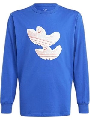 Odea Adidas Longsleeve Çocuk Günlük Sweatshirt IS3229 Mavi 140