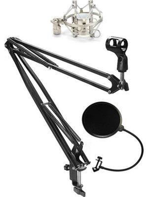 Odea Lastvoice NB40 Mikrofon Standı + Pop Filter + Shock Mount (50X50 Büyük Boy)