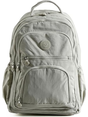 Odea Louisiana Polo Bolsas Kadın Okul Sırt Çanta Gri 1087