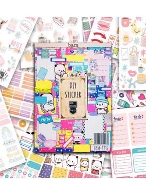 Odea Girl Power My Dıy Sticker Book 24 * 17 cm 16 Sayfa Özel Tasarım Rengarenk Sticker Kitabı